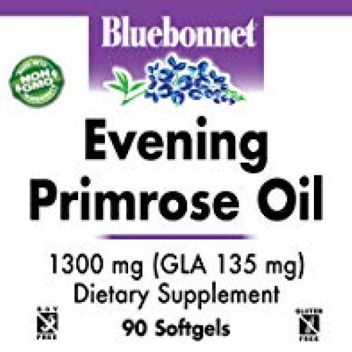 BlueBonnet Evening Primrose Oil Softgels, 1300 mg, 90 Count