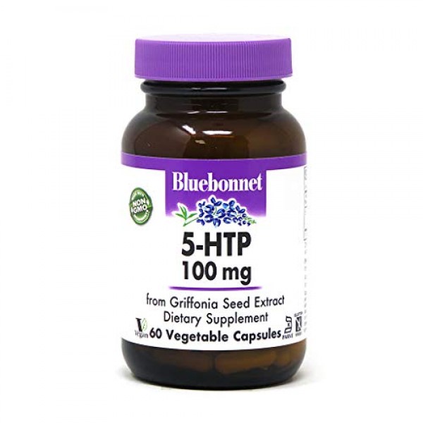 Bluebonnet Nutrition 5-HTP Hydroxytrypophan 100mg, for Neurotra...