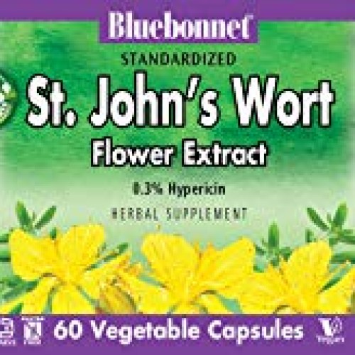 BlueBonnet St. Johns Wort Flower Extract Supplement, 60 Count