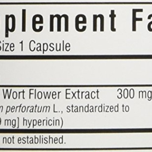 BlueBonnet St. Johns Wort Flower Extract Supplement, 60 Count