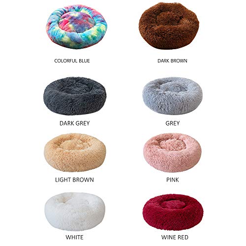 Blusea Donut Cuddler Pet Bed, Self Warming Cat Bed, Ultra-Soft Do...