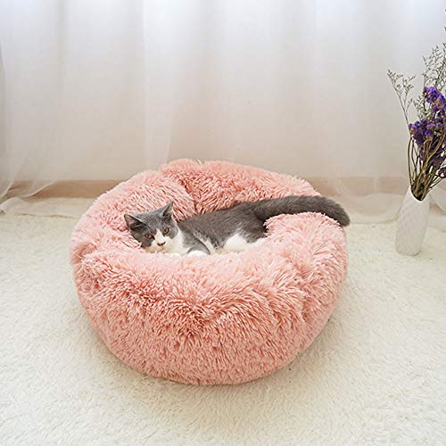 Blusea Donut Cuddler Pet Bed, Self Warming Cat Bed, Ultra-Soft Do...