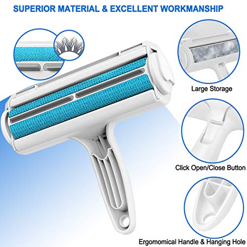 Lint Rollers, Pet Dog Cat Hair Fur Lint Roller Remover Brush Reus...