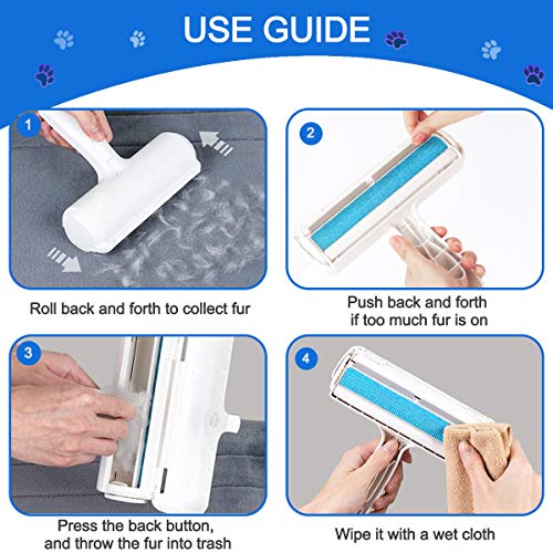 Lint Rollers, Pet Dog Cat Hair Fur Lint Roller Remover Brush Reus...