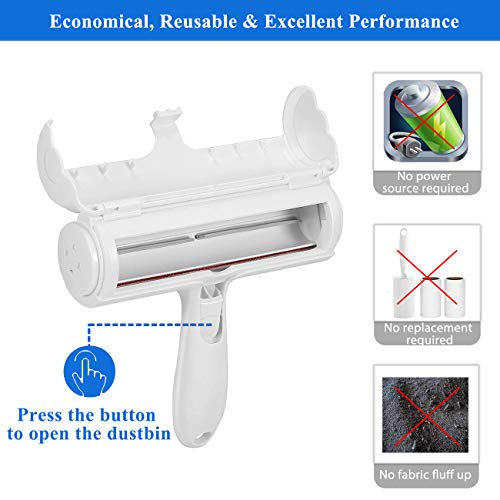 Lint Rollers, Pet Dog Cat Hair Fur Lint Roller Remover Brush Reus...