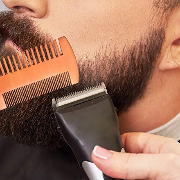3 Pieces Beard Comb Natural Sandalwood Wooden Mustaches Combs Dua...