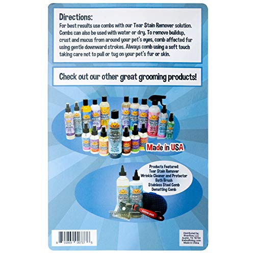 Bodhi Dog Tear Eye Stain Remover Combs | Set of 2 | Clean and Rem...