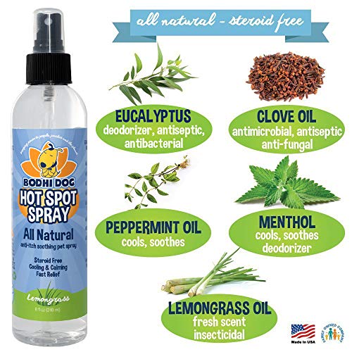Natural Pet Hot Spot Spray | Soothing Plant Based Dog Treatment |...
