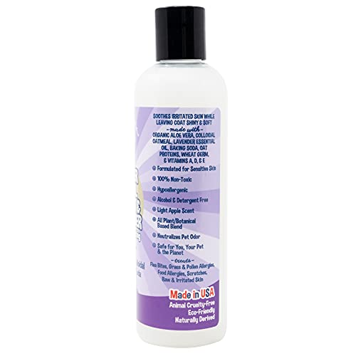 Organic Lavender Oatmeal Dog Shampoo and Conditioner | Hypoallerg...