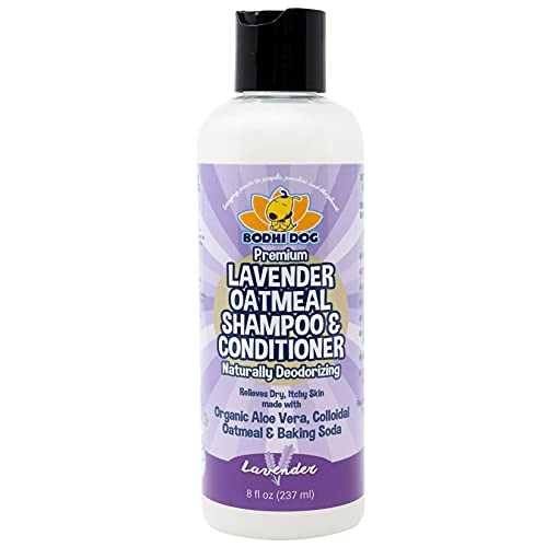 Organic Lavender Oatmeal Dog Shampoo and Conditioner | Hypoallerg...