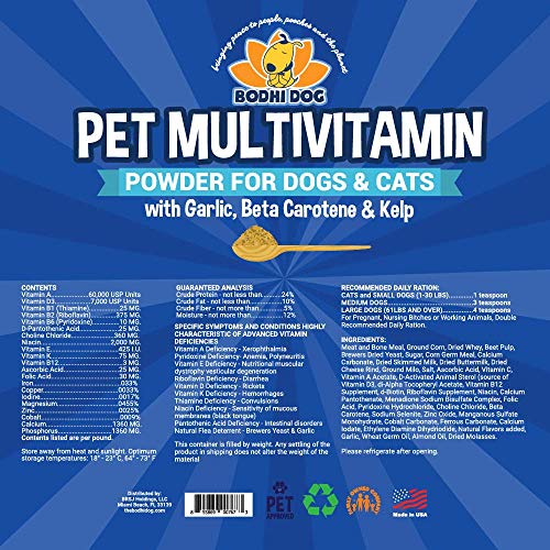 Pet Multivitamin Powder for Dogs and Cats | Minerals Vitamins Ant...