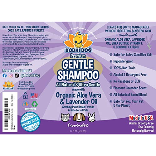 Premium Soothing Gentle Puppy Dog Shampoo | Aloe Vera and Lavende...
