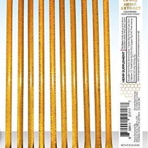 Body Hemp Hemp Infused Honey Sticks - 20 MG Hemp Extract Per Stic...
