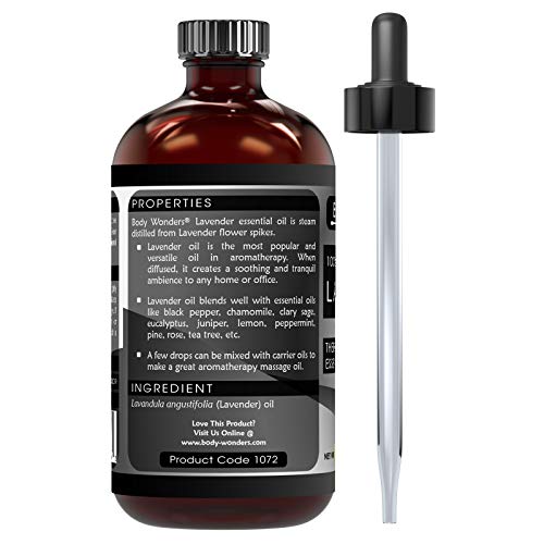 Body Wonders 100% Pure & Undiluted Lavender Therapeutic Grade Ess...