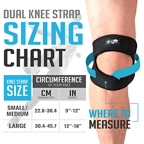 Patellar Tendon Support Strap Large, Knee Pain Relief Adjustabl...