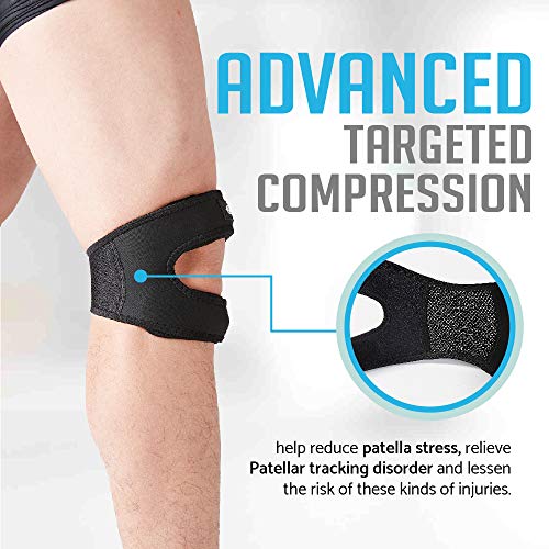 Patellar Tendon Support Strap Large, Knee Pain Relief Adjustabl...