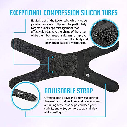 Patellar Tendon Support Strap Large, Knee Pain Relief Adjustabl...