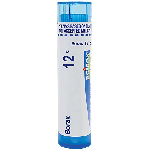 Boiron Borax 12C Homeopathic Medicine for Canker Sores - 80 Pellets