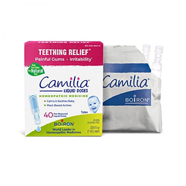 Boiron Camilia Baby Teething Relief Medicine, 40 Count