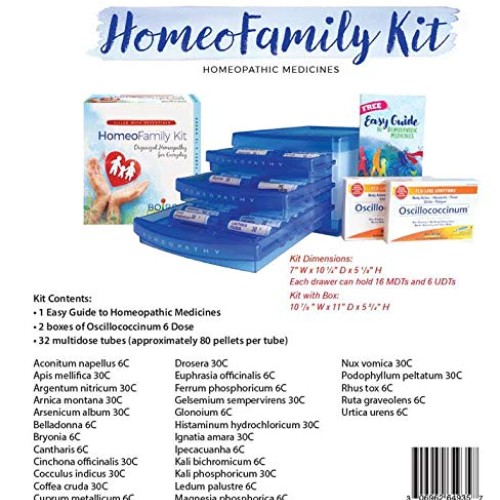 Boiron HomeoFamily Kit with The Essentials - 32 Assorted Homeopat...