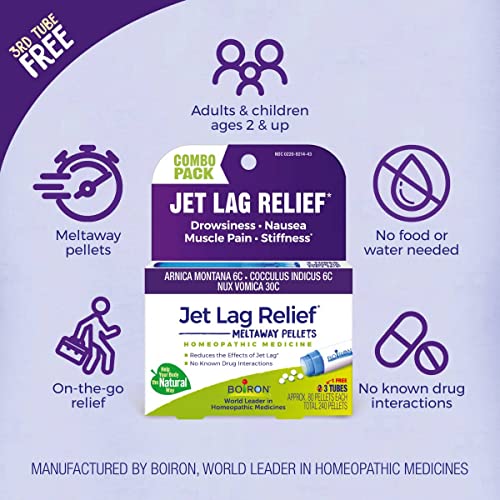 Boiron Jet Lag Relief Kit for Relief from Nausea, Stiffness, Musc...