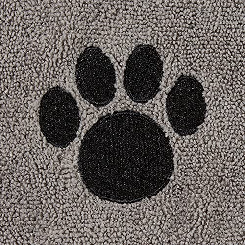 Bone Dry Embroidered Pet Towel, 44 x 27.5, Gray