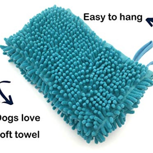 BongBingBoo Pet Towel with Hand Pockets, Super Absorbent, Bath To...