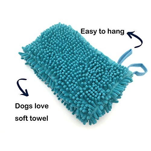 BongBingBoo Pet Towel with Hand Pockets, Super Absorbent, Bath To...