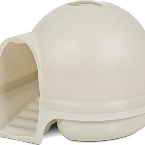 Petmate Booda Dome Clean Step Cat Litter Box 3 Colors, Pearl White