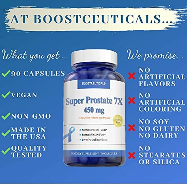 Boostceuticals Super Prostate Health Supplements for Men – Vegan ...