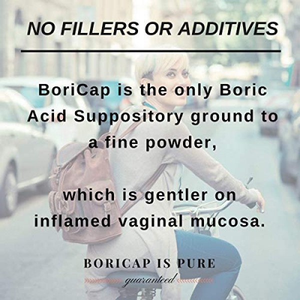 BoriCap Boric Acid Suppositories Contain Only Boric Acid, Gelatin...