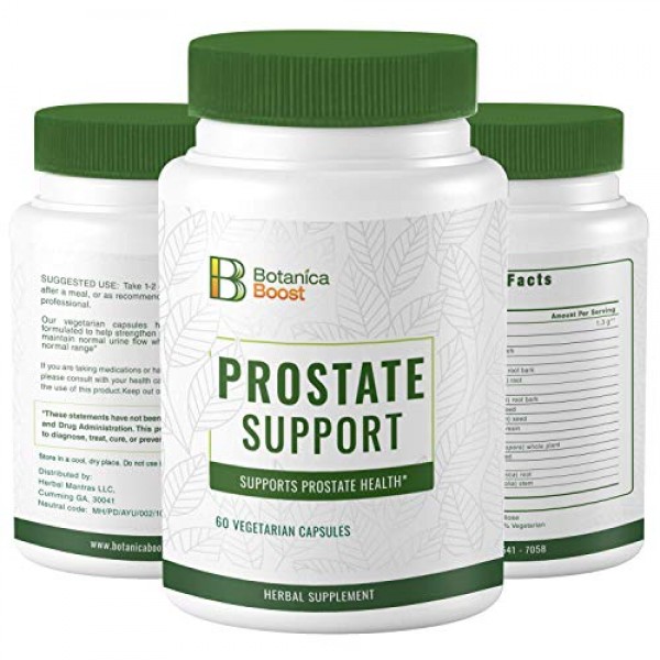Botanica Boost Prostate Supplement for Men – 1300mg Herbal Prosta...
