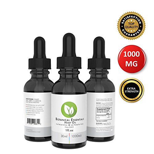 Extra Strength 1000mg Organic Hemp Oil Extract for Pain Relief: A...