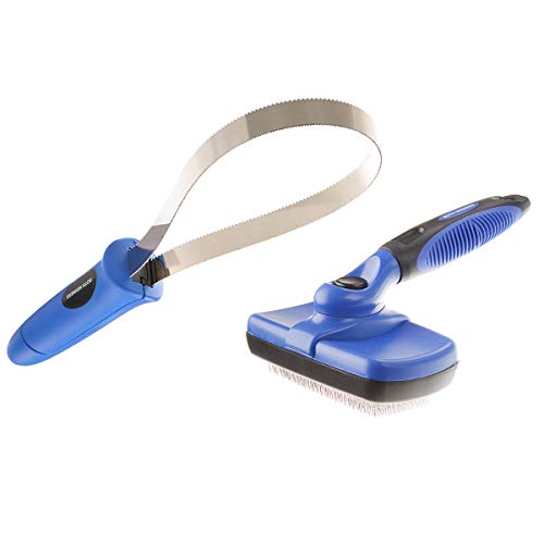 BOTH WINNERS Dog Shedding Brush Kit, Self Cleaning Slicker Brush,...