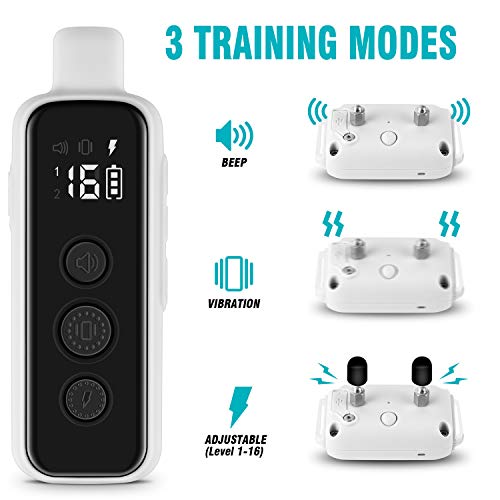 Bousnic Shock Collar for Dogs - Waterproof Rechargeable Dog Elect...