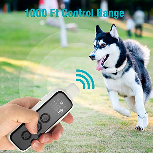 Bousnic Shock Collar for Dogs - Waterproof Rechargeable Dog Elect...