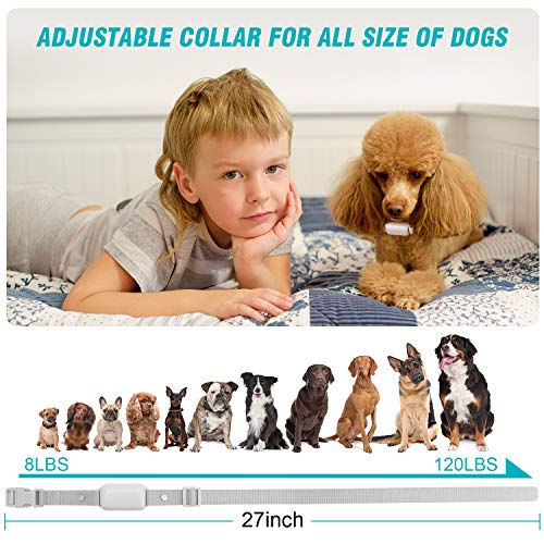 Bousnic Shock Collar for Dogs - Waterproof Rechargeable Dog Elect...