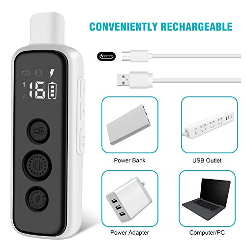 Bousnic Shock Collar for Dogs - Waterproof Rechargeable Dog Elect...