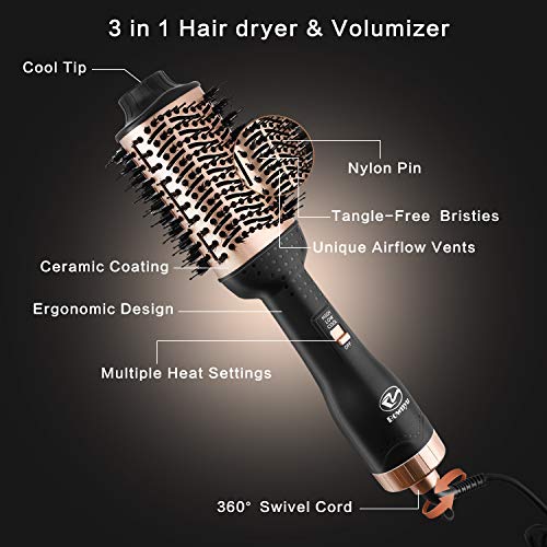 Hair Dryer Brush, Hot Air Brush, Hair Dryer and Styler Volumizer,...