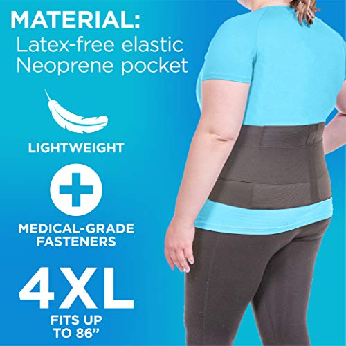 BraceAbility Elastic & Neoprene Compression Back Brace | Lumbar, ...