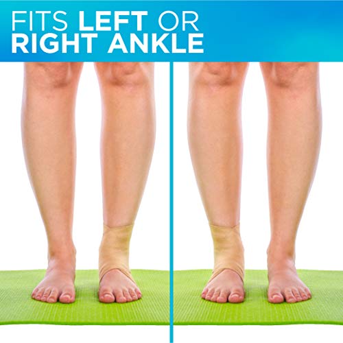 BraceAbility Elastic Ankle Brace | Foot Arch Support Sleeve for G...