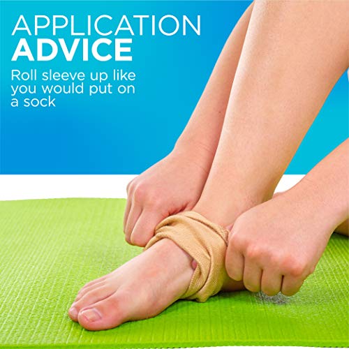BraceAbility Elastic Ankle Brace | Foot Arch Support Sleeve for G...