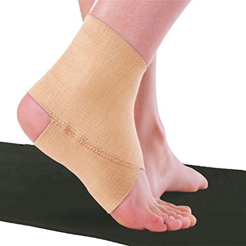 BraceAbility Elastic Ankle Brace | Foot Arch Support Sleeve for G...