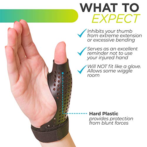 BraceAbility Hard Plastic Thumb Splint | Arthritis Treatment Brac...