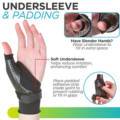 BraceAbility Hard Plastic Thumb Splint | Arthritis Treatment Brac...
