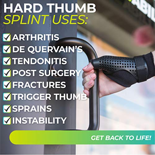 BraceAbility Hard Plastic Thumb Splint | Arthritis Treatment Brac...