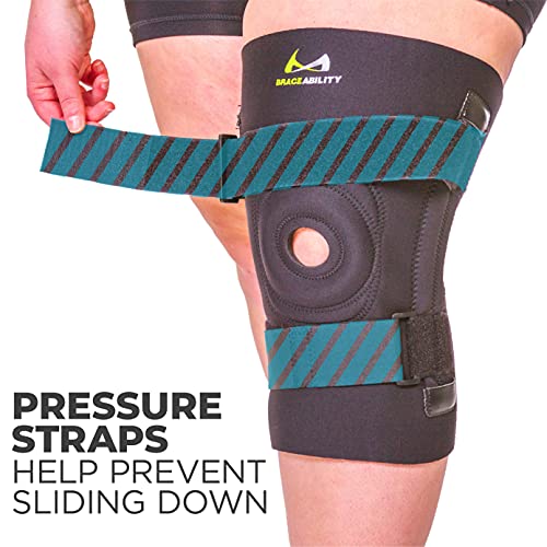 BraceAbility Knee Brace for Large Legs and Bigger People with Wid...