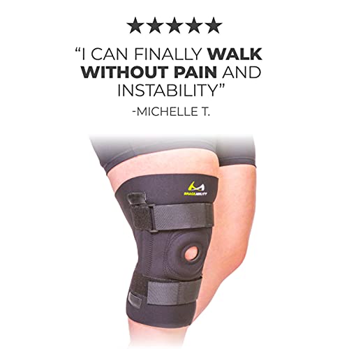 BraceAbility Knee Brace for Large Legs and Bigger People with Wid...