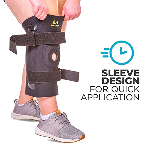 BraceAbility Knee Brace for Large Legs and Bigger People with Wid...