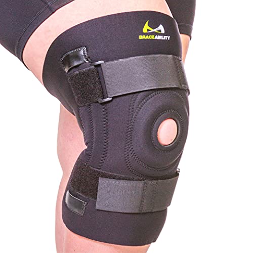 BraceAbility Knee Brace for Large Legs and Bigger People with Wid...